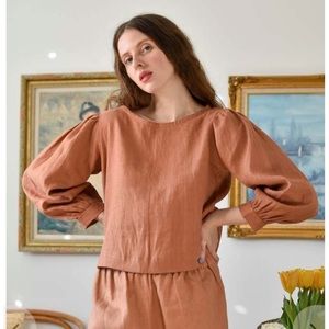 Shelter Gloria Top in Sunbake